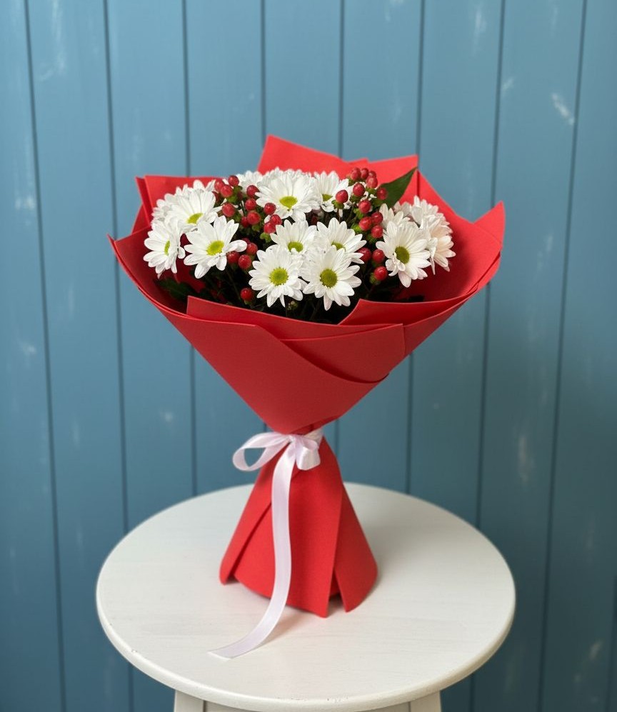 Букет цветов из: Хризантемы в Бердяуше