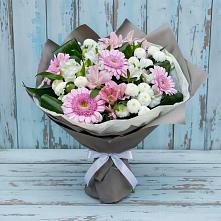 Букет цветов из:  Герберы, Альстромерии и Хризантемы #REPLACE_PRED# Бердяуше