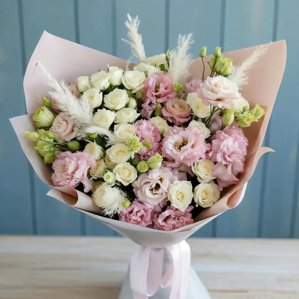 Букет цветов из: Альстромерии и Розы в Бердяуше