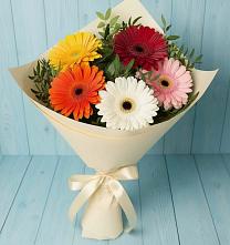 Букет цветов из:  Герберы в Бердяуше