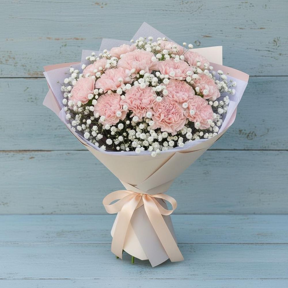 Букет цветов из: Гвоздики в Бердяуше