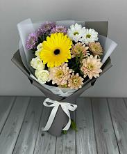 Букет цветов из:  Розы, Герберы и Хризантемы #REPLACE_PRED# Бердяуше