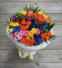 Букет цветов из:  Розы и Хризантемы в Бердяуше