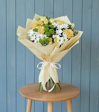 Букет цветов из:  Хризантемы и Розы в Бердяуше