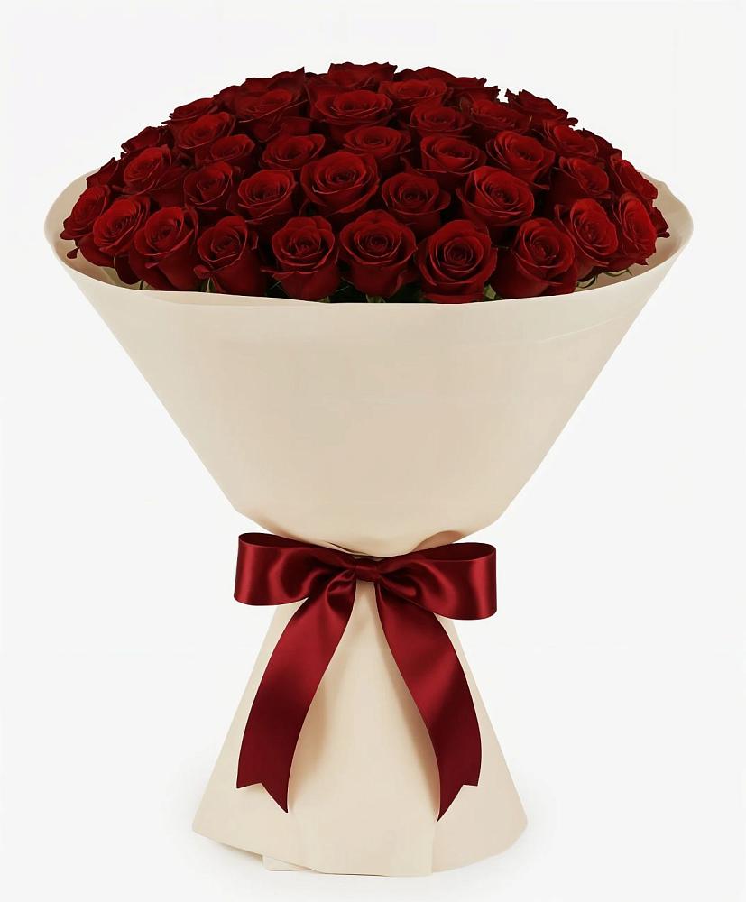 Букет 101 Бордовая роза Блэк Бакарра в Бердяуше